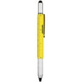 thumbnail image 3 of PillyBalla Metal Multi tool Pen 6-in-1 Stylus Pen - With Screwdriver, Phillips Screwdriver, Flathead Bit Slotted Screwdriver, Ballpoint Pen Black ink, Stylus pen, Bubble Level and Ruler, 3 of 9