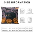thumbnail image 5 of BANET Halloween Throw Pillow Covers Pillowcase Orange Cushion Couch Cover Short Plush Pumpkin Cushion Case Living Room Farmhouse Decorations 18x18in, 5 of 5