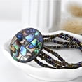 thumbnail image 4 of AeraVida Vibrant Abalone Seashell Mosaic with Beaded Multi-Strand Bracelet, 4 of 7