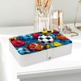 thumbnail image 6 of Football Elegant Jewelry Box Organizer with Removable Compartment and Earring Holder - Portable PU Leather Storage Case, 6 of 6