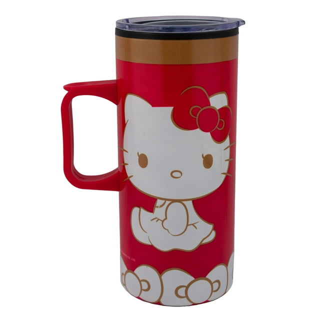 Termo Doble Pared Con Asa Ambient 21 Colección Hello Kitty 50 Aniversario 500 ml