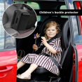 thumbnail image 4 of 2 Pieces Safety Belt Buckle Protector Car Seat Belt Clip Holder Car BeltLock Protective Buckle to Prevent Children from Unbuckling While Driving (Bla, 4 of 4