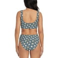 thumbnail image 3 of Daiia Cute Cats And Dogs Women's Bikini Set Two Piece Swimsuit High Waisted Bikini Adjustable Straps Bikini Perfect for Beach, Pool, and Summer Vacation-X-Large, 3 of 9