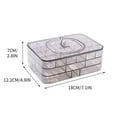 thumbnail image 5 of Discount Qaailabf Boîte à Bijoux Compartiment Multi-Couches Boîte de Rangement pour Boucles d'Oreilles, Boucles d'Oreilles, Colliers, Bracelets, Bagues Boîte de Rangement et de Finition, 5 of 5