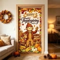 thumbnail image 6 of Thanksgiving Door Cover 35x71 inch, Scarecrow Door Curtain, Happy Fall Harvest Banner for Indoor Outdoor Decor Photo Booth Props, 6 of 6