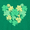 Shamrock Heart, variant on St. Patrick’s Day Girls Short Sleeve T-Shirt from Way To Celebrate, Sizes 4-18