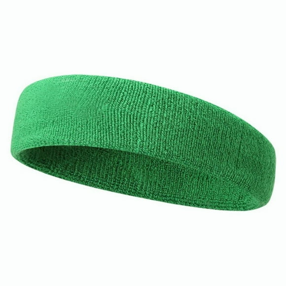 MesaSe 2 Pack Sweatbands Sports Headband for Men & Women Moisture Wicking Hairband Athletic Towel Headbands Cotton Head Sweat Bands for Running Cycling Yoga Spa