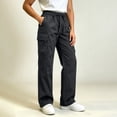thumbnail image 5 of LIaqionyy Hiking Cargo Pants for Womens Lightweight Waterproof High Waist Outdoor Joggers Trousers with Pockets, 5 of 6