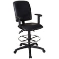 thumbnail image 1 of Boss Office Tabouret de Dessin en Cuir Multifonction avec Accoudoirs Réglables, 1 of 9