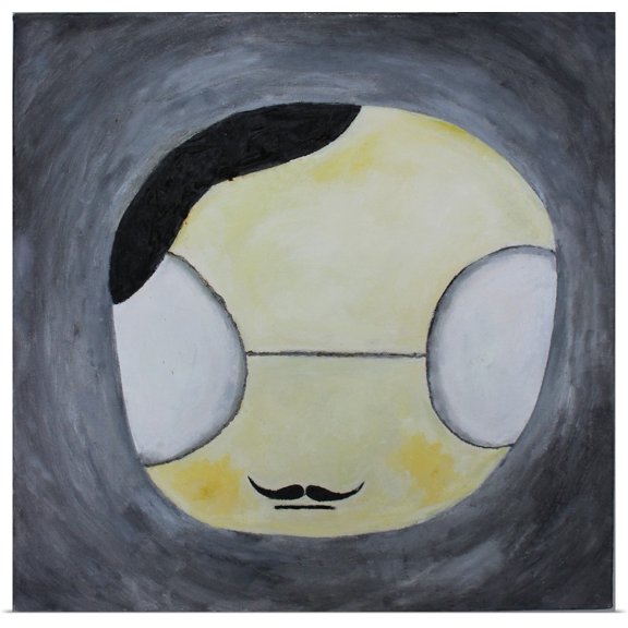 Great BIG Canvas | Rolled Bella Larsson Poster Print entitled L'Homme Derriere le Rideau, 2005