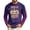 Purple, variant on Mens Halloween Long Sleeve Shirt Funny Spooky Ghost Witch Pumpkin Printed Moisture Wicking Basic Workout Tops for Holiday Streetwear