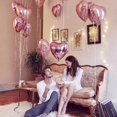 thumbnail image 3 of 20 piezas globos de corazón de oro rosa, decoración romántica de helio y oro rosa para el Día de San Valentín, compromiso y decoración de boda, 3 of 4