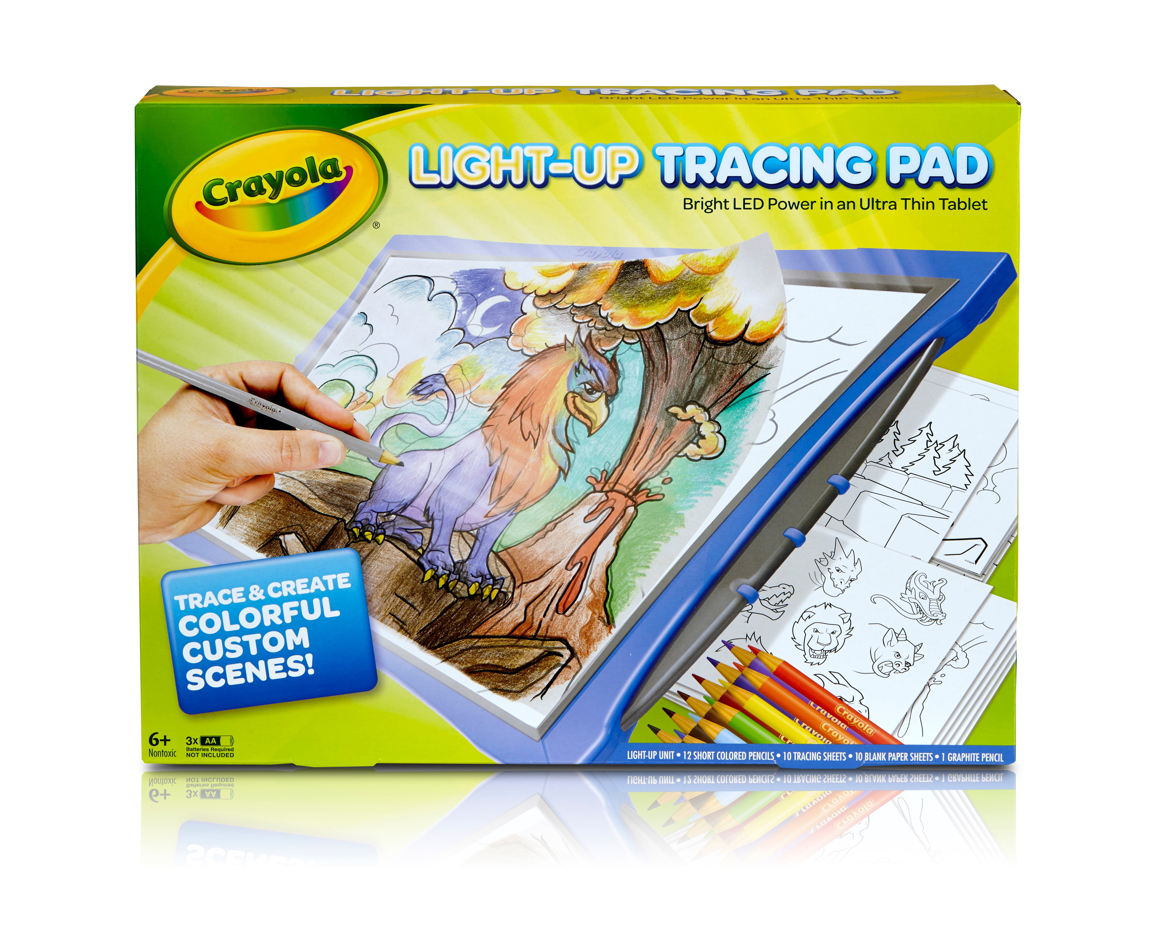 Crayola Light up Tracing Pad Specialty Paper Blue, Beginner Child, 34 Pieces