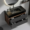 thumbnail image 2 of ENSHUI Floating Bathroom Vanity, 36 Inch, Engineered Quartz Sink, 2 Drawers, 2 of 9