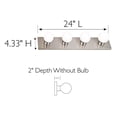 thumbnail image 3 of Design House 519298 Contemporary 4-Light Indoor Vanity Light Dimmable for Bathroom Bedroom Vanity Makeup, Satin Nickel, 3 of 8