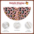 thumbnail image 3 of Sikiie Leopard Nativity Christmas Tree Skirt, Jesus Christian Winter Holiday Tree Mat Decoration(30-48IN)30", 3 of 6
