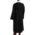 thumbnail image 5 of Hvyesh Mens Hooded Robe Medieval Long Hood Cloak Lightweaight Full Length Capelet Christmas Halloween Cosplay Party Costumes Outerwear, 5 of 7