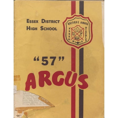 (Custom Reprint) Yearbook: 1957 Essex District High School - Argus Yearbook (Essex, Ontario Canada)