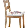 thumbnail image 5 of Easter Flower Cross Dining Chair Square Cushion Covers Set Stretch Chair Seat Decorative Cover Anti-Scratch Soft Chair Seat Protector Daily Decoration for Office High Chairs, 5 of 5