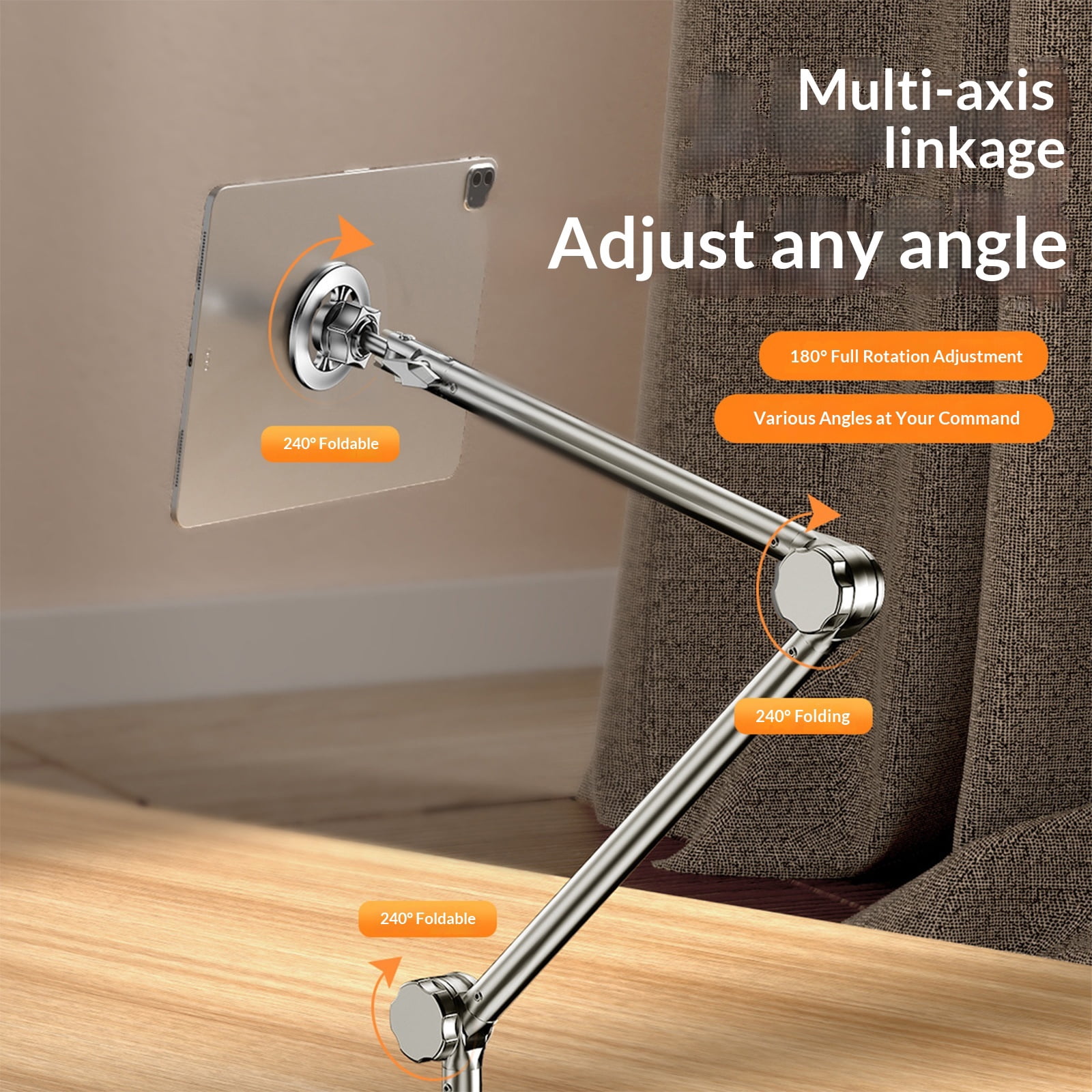Portable ABS Phone Stand Designs Enabling Rotation & Flexible Viewing Angles Gooseneck Phone Holder for Phones Tablets