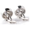 thumbnail image 4 of Cheers.US 2 Pairs Men Fashion Shiny Rhinestone Men's Cuff Links Wedding Party Shirt Round Cufflinks Formal Suit Accessories with Presentation Gift Special Occasions Anniversary Suit Cuff, 4 of 7