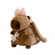 thumbnail image 5 of Mochila de peluche de carpincho con estilo y dibujos animados para niños y niñas. Lazo rosa, 5 of 9