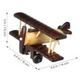 thumbnail image 2 of WHAMVOX Airplane Nursery Decor Wooden Model Airplane Home Decor Travel 15X14X7.5CM Brown, 2 of 8