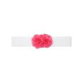 thumbnail image 1 of Cinturón elástico de doble flor de chiffon grande para mujer INSPIRE CHIC, corsé ancho elegante para vestido, 26.8x2.4 pulgadas, rosa intenso, 1 of 6