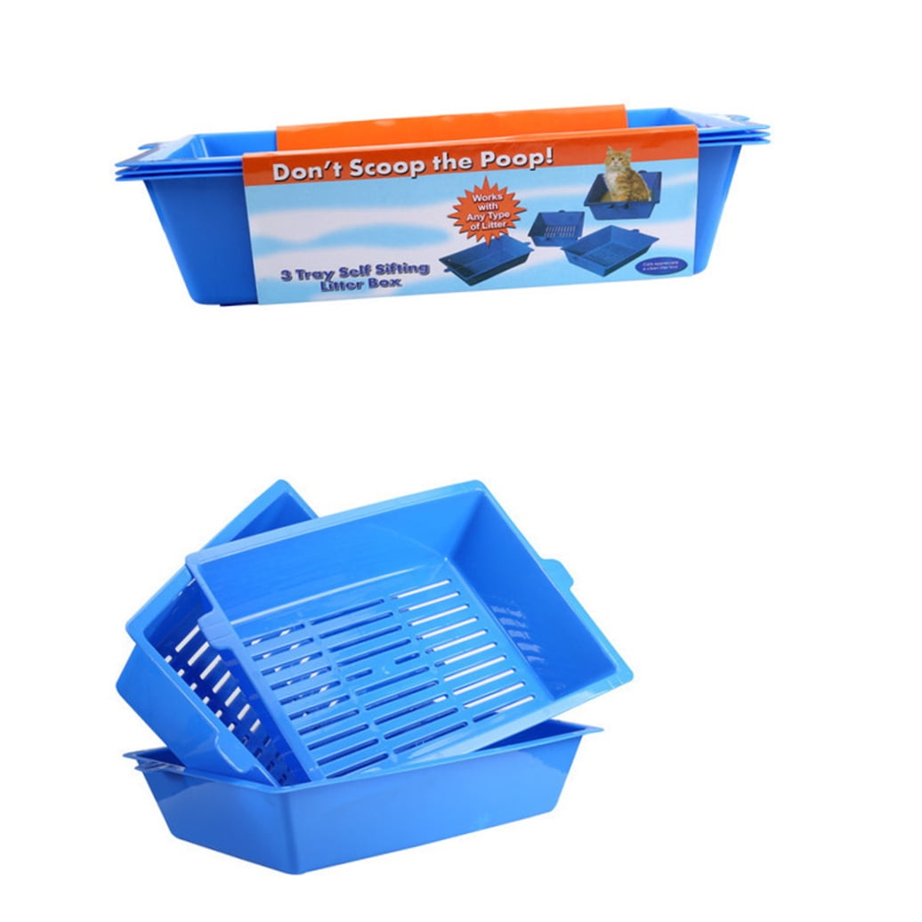 PBPBOX Durable Litter Box for Easy Cleaning and Comfort with Spill Prevention Design for Pet Use