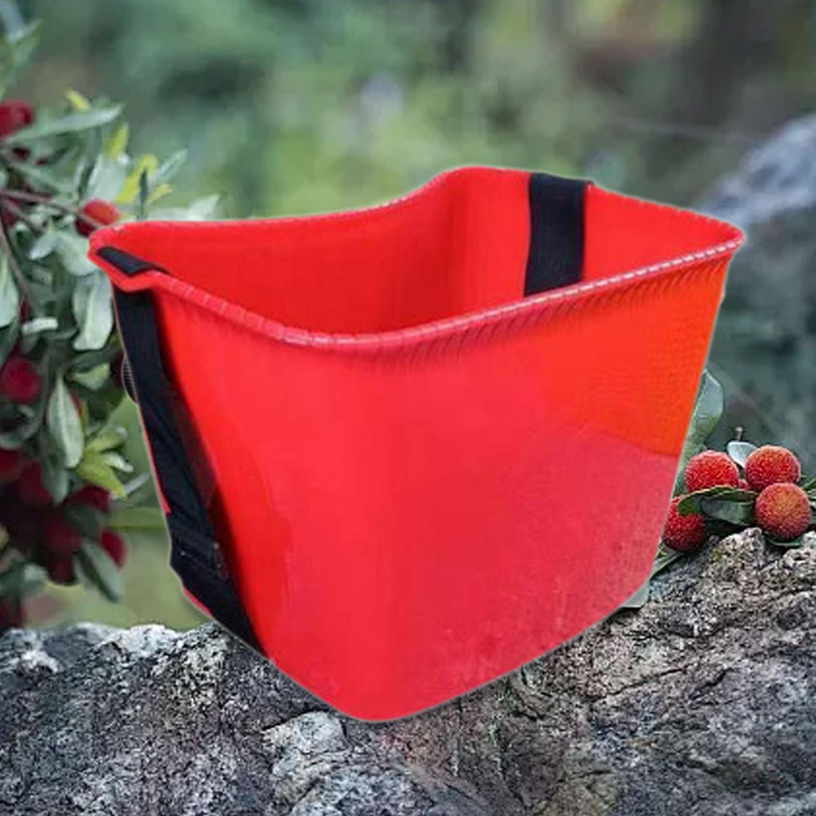 WLPZXP Fruit Picking Basket Organizer Holder Multifunctional Lightweight Practical with Red
