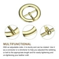 thumbnail image 3 of Uxcell 6Pack 0.94" Single Prong Belt Buckle Round Center Bar Buckles for Leather Craft, Gold, 3 of 7