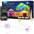 thumbnail image 1 of Govee Permanent Outdoor Lights 2, 100ft RGBIC Smart Outdoor String Lights with 72 LEDs, IP67 Waterproof, 100+ Scene Modes, Alexa & Google Assistant Compatible, White Finish, 1 of 5