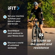 ProForm Sport CX; Indoor Exercise Bike with Large LCD Display and Built-In Tablet Holder; Set of Dumbbells Included