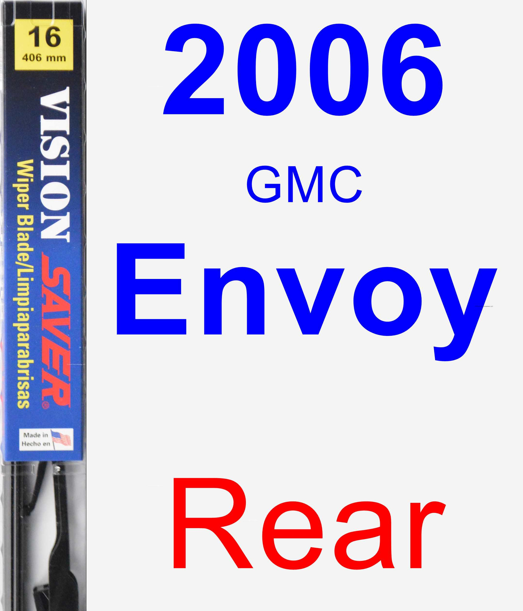 2002 GMC Envoy Rear Wiper Blade Vision Saver