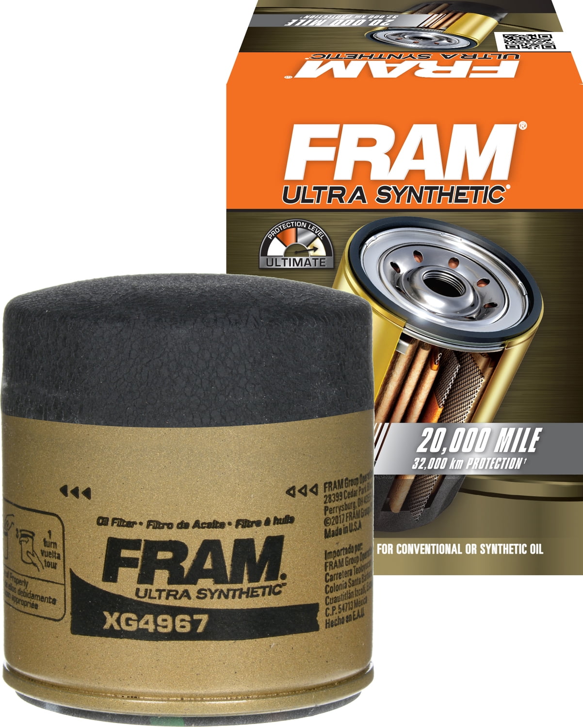 FRAM Ultra Synthetic Oil Filter, XG4967