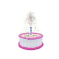 thumbnail image 3 of Candle - Party Popper Cake Topper Gender Reveal, 3 of 5
