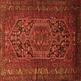 thumbnail image 1 of Ahgly Company Indoor Square Persian Orange Traditional Area Rugs, 4' Square, 1 of 1
