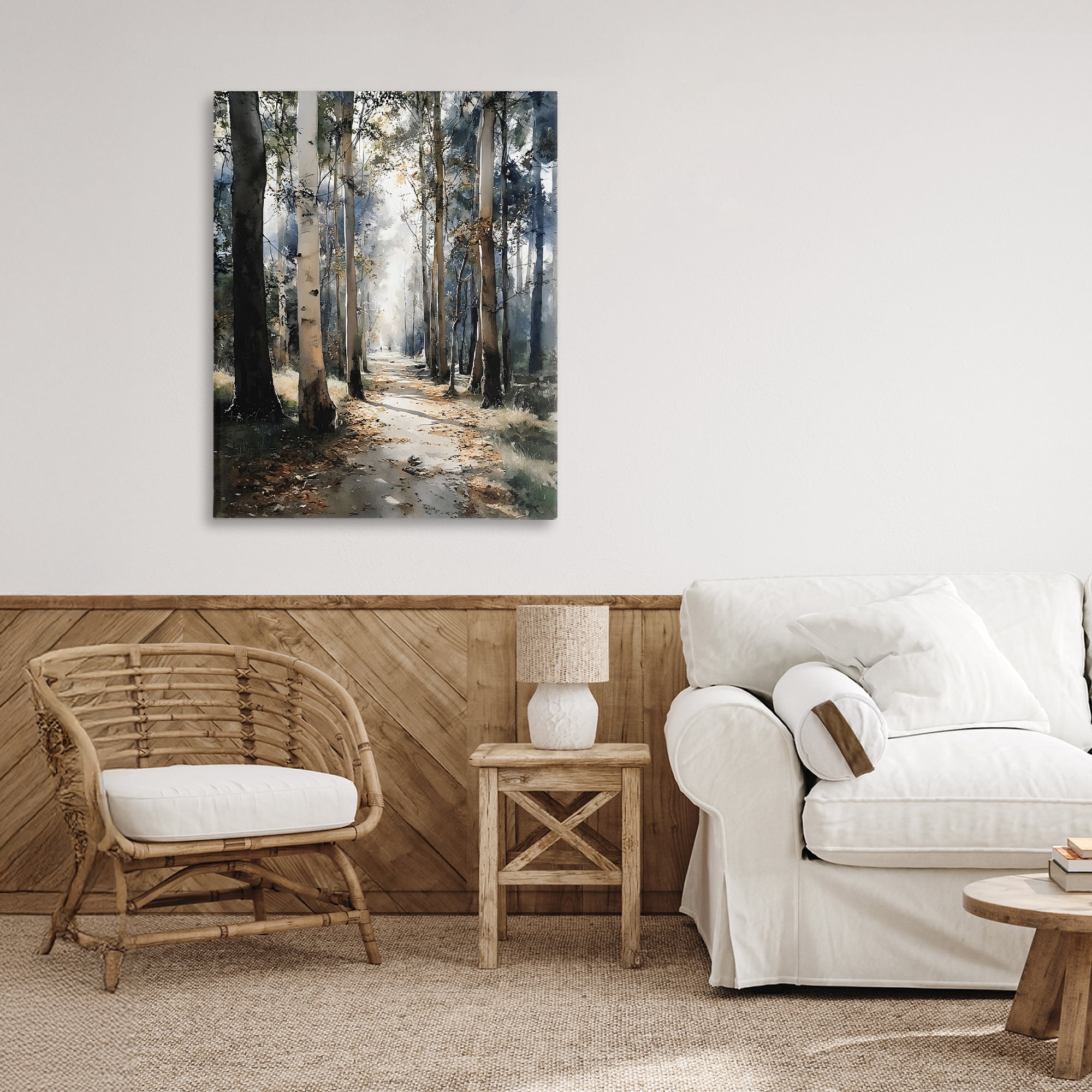 Stupell Industries Path in Autumn Light Canvas Wall Art, design by Franklyn Gregory