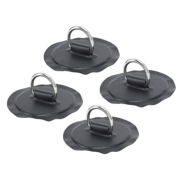 D Ring Patch, 4PCS PVC D Ring Patch Stainless Steel Paddleboard Canoe Rafting Accessories For Boat Raft Paddle Board