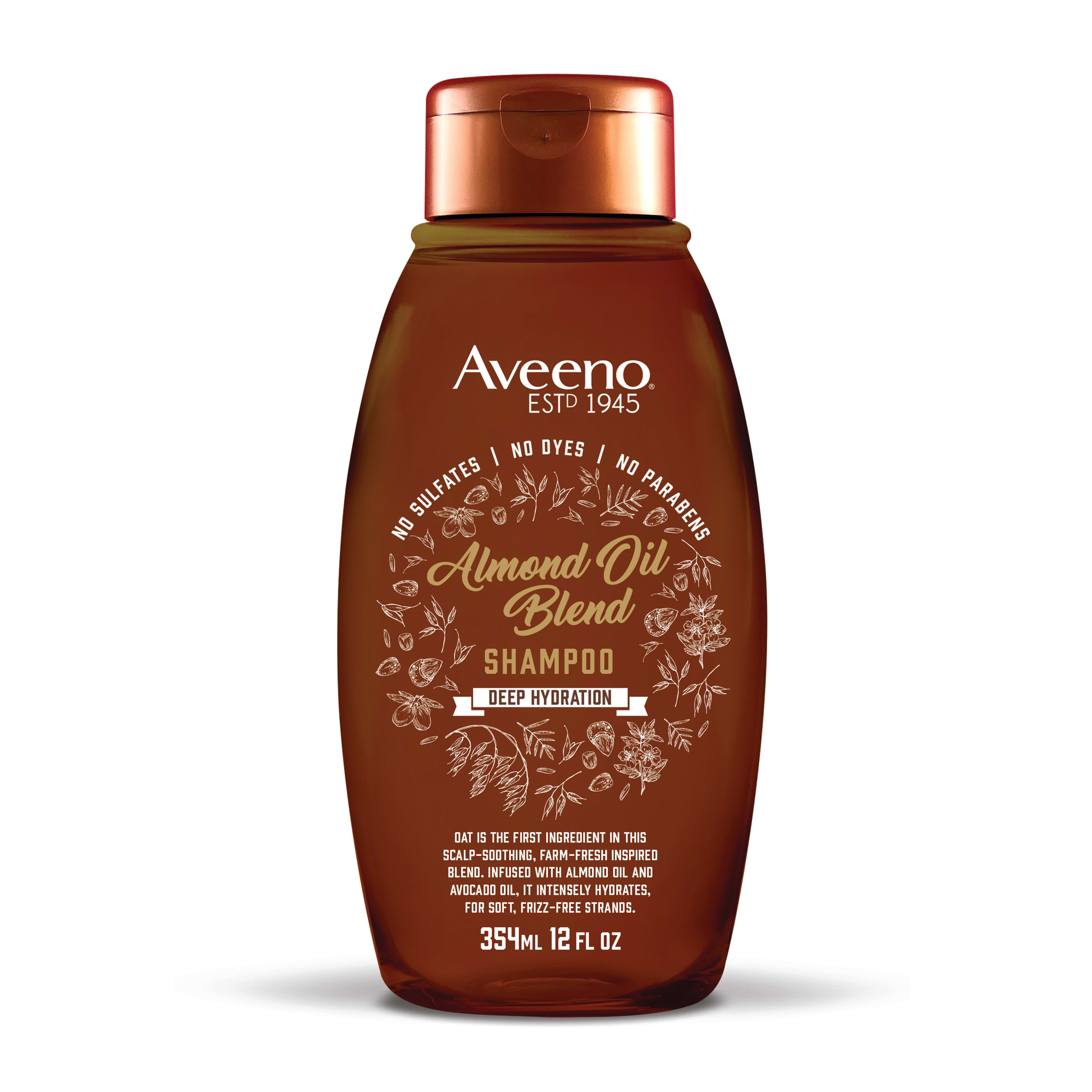 Aveeno Shampoo Almond Oil Blend 12 Ounce (354ml) - image 4 of 8