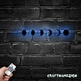thumbnail image 3 of Craftnamesign Moon Phase Metal Wall Art LED Light, Crescent Moon Sign Home Decor, 3 of 5