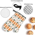 thumbnail image 3 of Carrot Oven Mitts and Pot Holders Sets 4 pcs, Kitchen Oven Gloves Heat Resistant BBQ Gloves Non Slip for Cooking, Chef, Baking, 3 of 6