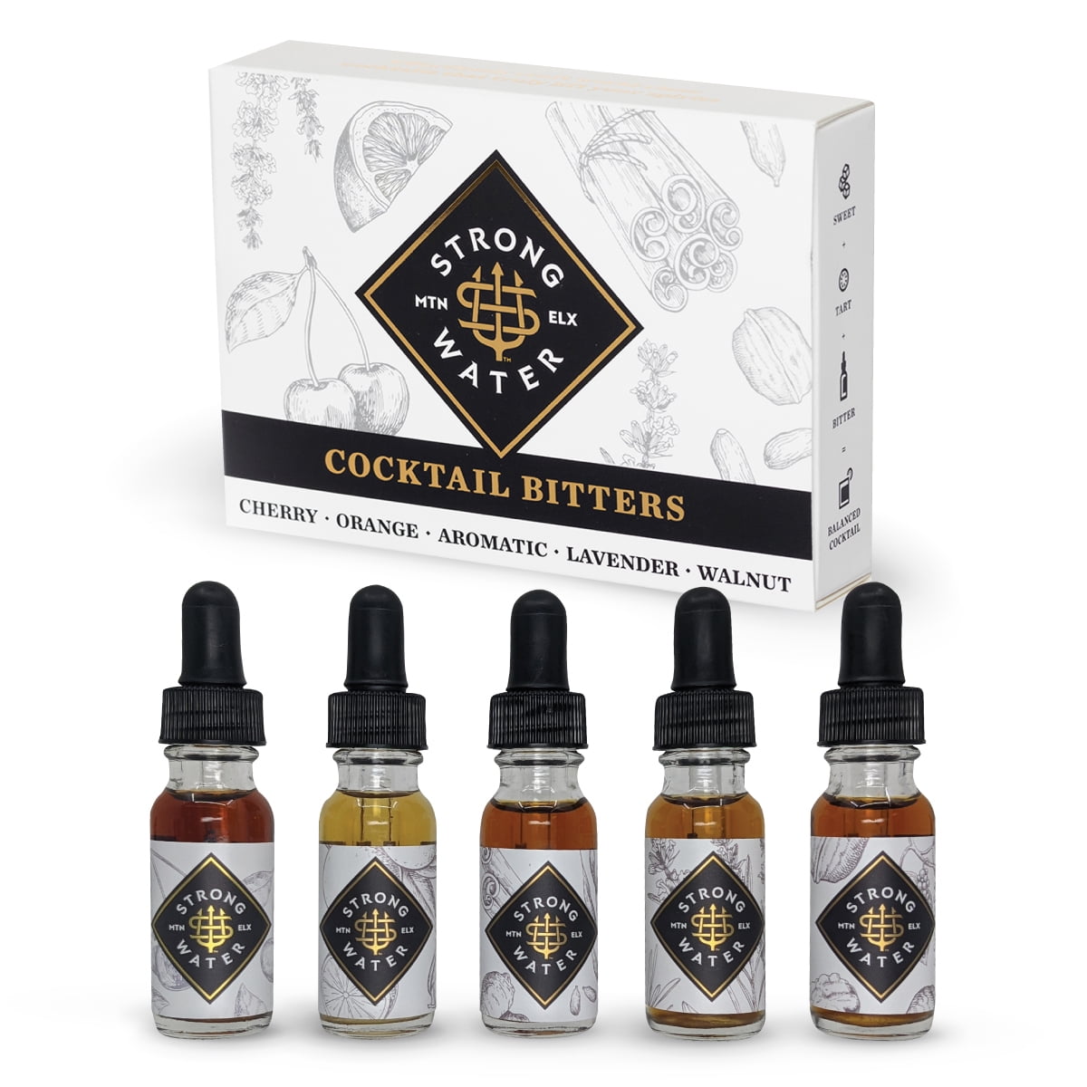 Strongwater Original Cocktail Bitters Sampler Cocktail Bitters Set
