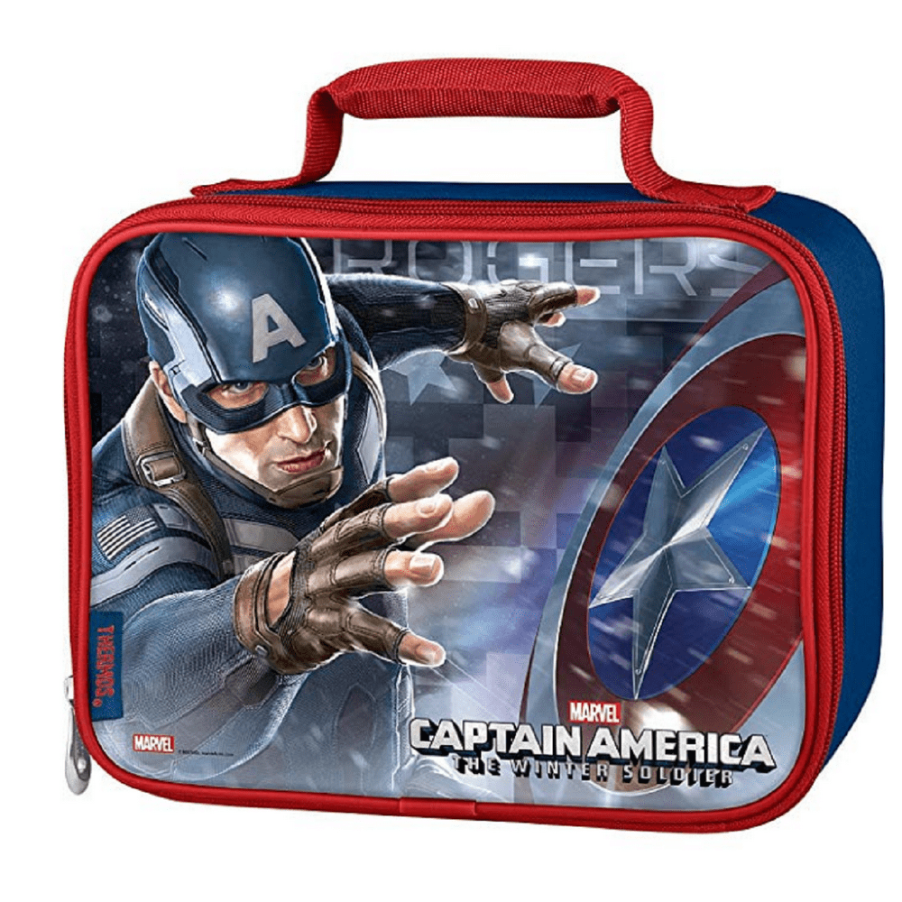 Lunch Box Captain America Insulated Blue