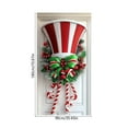 thumbnail image 3 of PRETXORVE Christmas Decorations, Christmas Decor, Christmas Tree Door Cover Door Curtains Various Decorations Santa Claus Gifts Door Covers Festive Party, 3 of 6