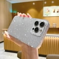 thumbnail image 5 of Compatible with iPhone 14 Pro Max Case 6.7 inch, Cute Glitter Bling Slim Bumper Shockproof Sparkly Soft Phone Case for Women Girls (Silvery), 5 of 13