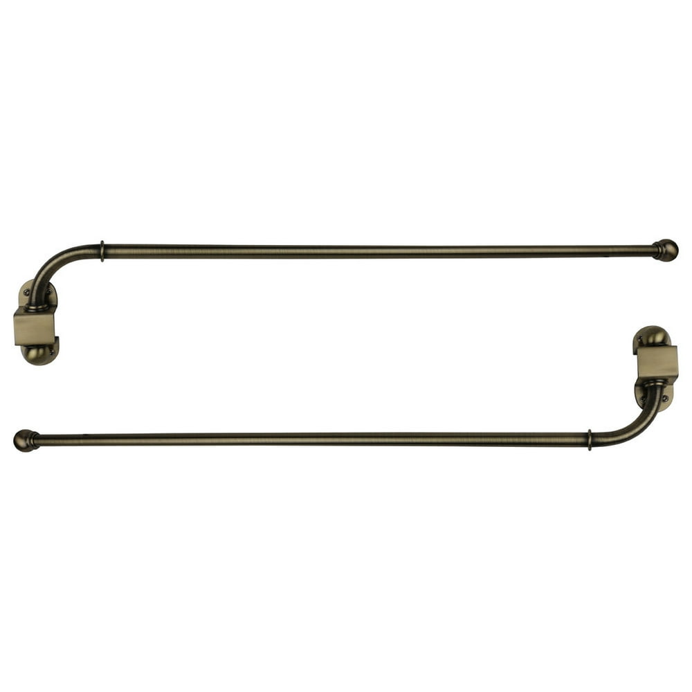 Urbanest Swing Arm Rods, 1/2", 24"38", Antique Brass, Set of 2