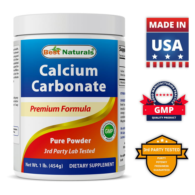 Best Naturals Calcium Carbonate 1 Pound - Food Grade 