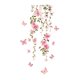 thumbnail image 3 of Pegatina de pared de vides de flores decorativas decorativas románticas de PVC Decoración de bricolaje y palo para el baño del dormitorio, 3 of 9