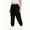 Black, variant on Plus Size Women's Cargo Joggers For Women Elastic Waistband Workout Sweatpants Fall Casual Athletic Running Pants With Pockets